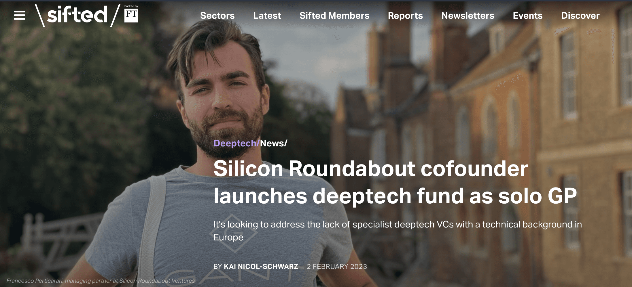 Silicon Roundabout cofounder launches deeptech fund as solo GP